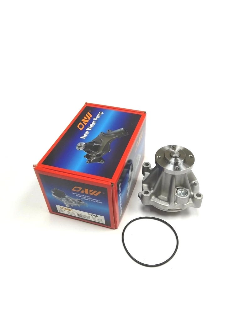 OAW F5950 Water Pump replaces Ford 4.6L-V8 on 1996 1997 1998 1999 2000 2001 2002 2003 2004 2005 2006 2007 2008 2009 Mustang (Tall; Hub Height 3.43") 98-02 Crown Victoria Grand Marquis Town Car - Image 1
